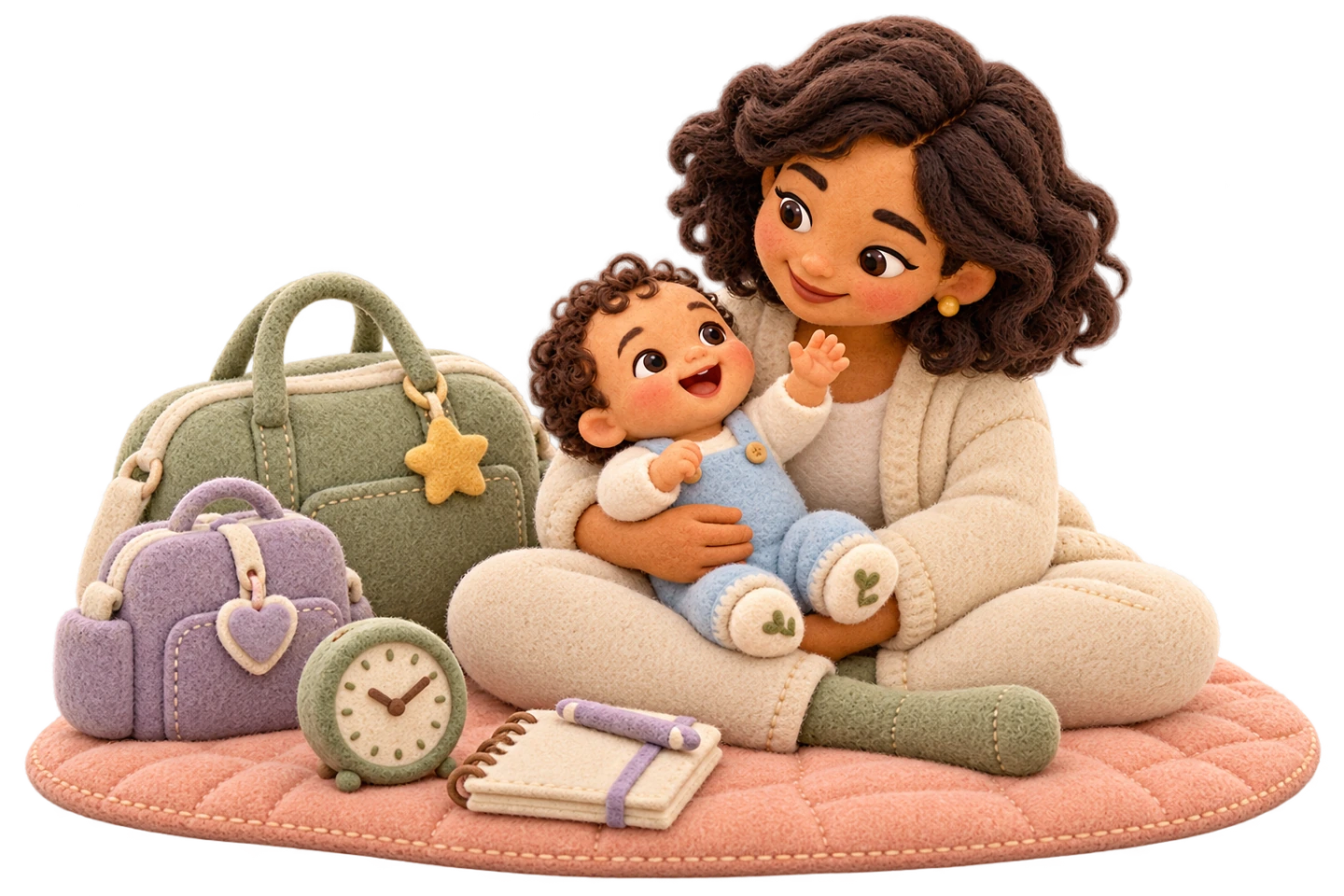Bolsas com identificações diferentes representam organização fora de casa.